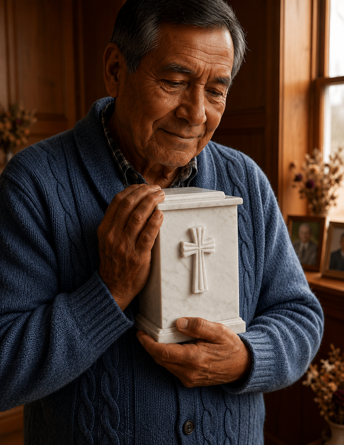 Urna elegante servicio de cremación Lúmina